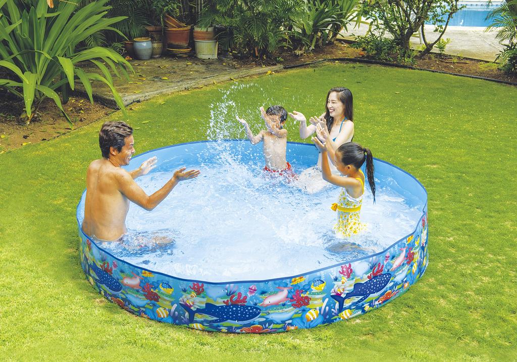 JILONG Garden Pool 240cm (240 x 240 x 38cm) JL-687997 BL