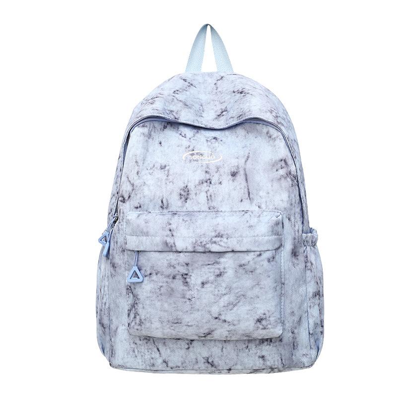 New backpack, college student, junior high school student schoolbag, large capacity, simple and lightweight travel backpack