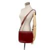 CARTIER flap Must Line leather Shoulder Bag Bordeaux leather Women Used