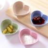 Wheat Straw Kitchen Seasoning Dish - Creative Round Plastic Plate for Dipping Sauce & Snacks