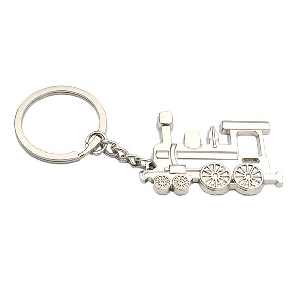 1X Creative Metal Locomotive Train Keychain Keyring Key Ring Pendant Gift