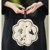 1pc Chinese Style Hand Towel Kitchen Bathroom Lantern-shaped Soft Absorbent Towel Wall Hanging Handkerchief Round Towel