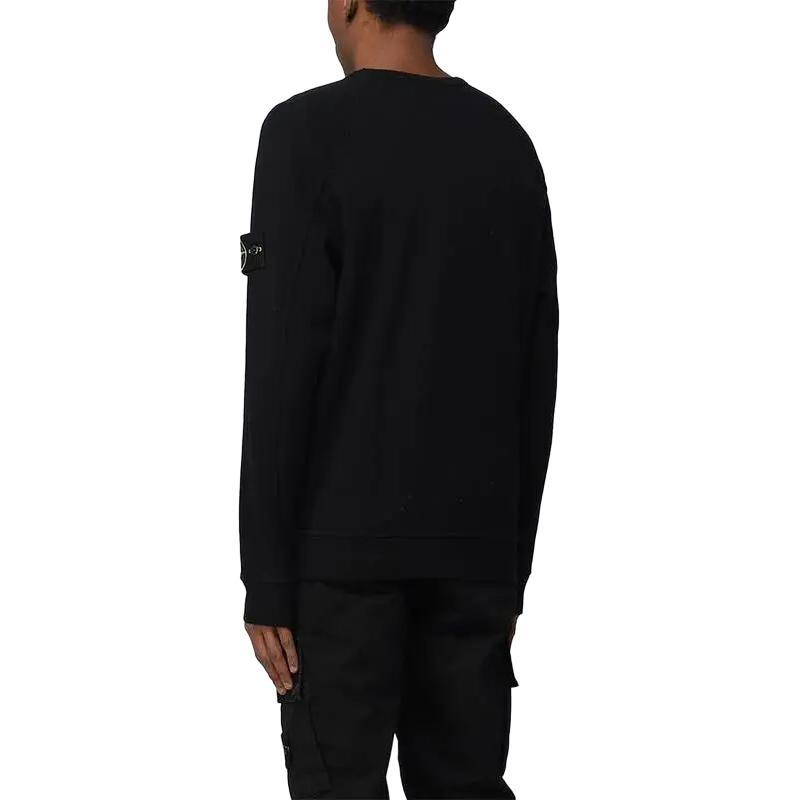 STONE ISLAND Compass Patch Sweatshirt 'Black' Men's 781566360-V0029