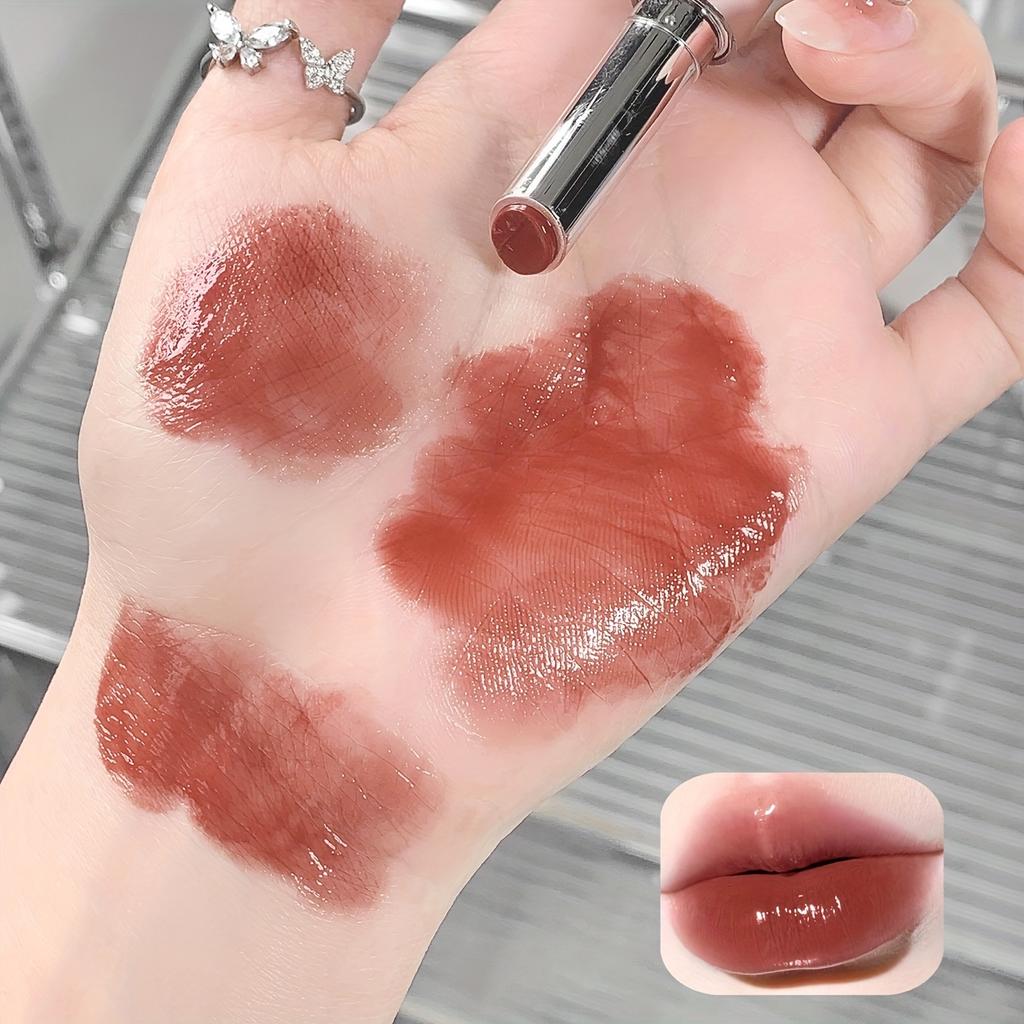 Feuchtigkeitsspendender Lipgloss, Hydrierend, Spiegelglanz-Finish, Rosa Lippenstift für Frauen, Feuchtigkeitsreich, Nicht klebriger Lippenstift, Perfekt für den täglichen Gebrauch