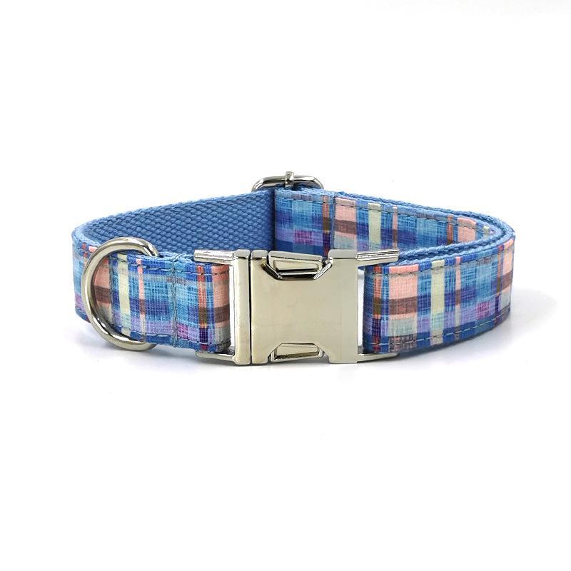 Engraved Metal Buckle Dog Leash and Collar for Small to Medium Dogs XL