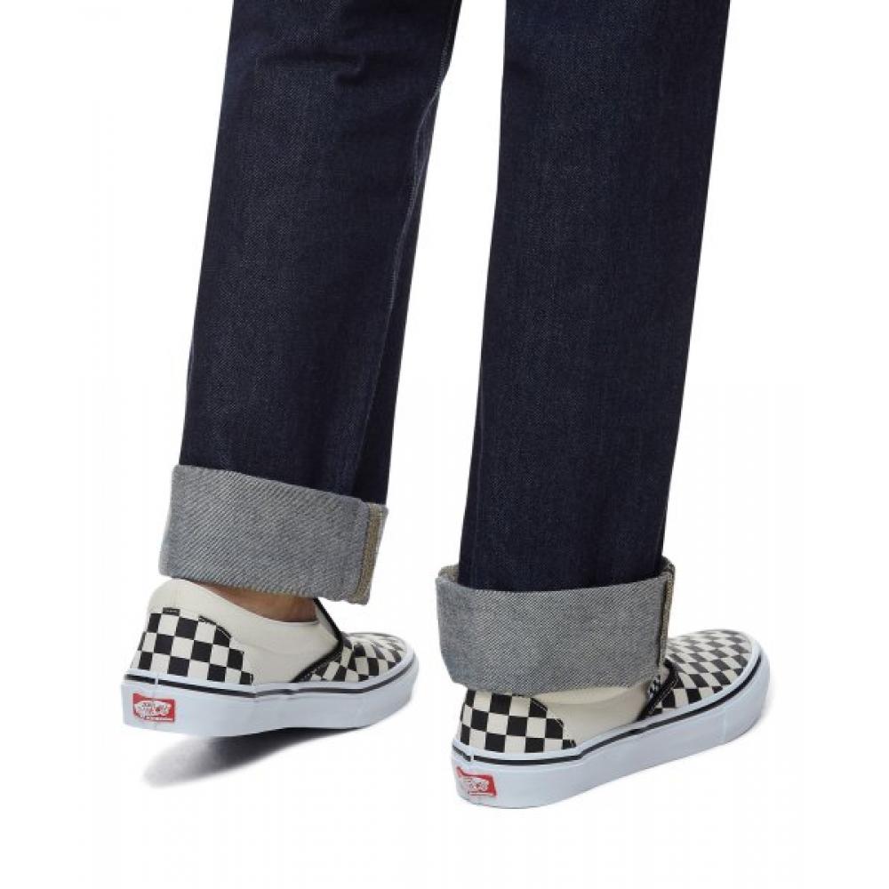 Vans Slip On    Skate  Checkerboard  Black  Off White Vn0a5fcaauh1