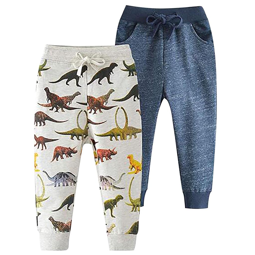 Buy Baby Boy Jogging Pants Animal Print Drawstring Stretch Pants