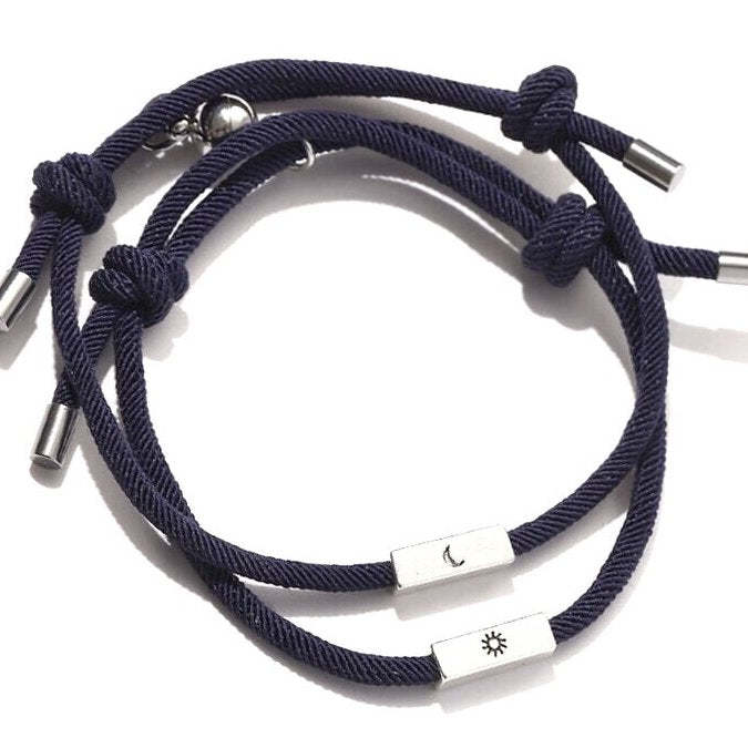 Yunjin Explosive Milan Rope Sun and Moon Couple Bracelet A pair of eachother hand ropes for jewelry