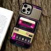 Vintage Cassette Phone Case For iPhone 17,16,15,14,13,12,11 Plus,Pro Max,XS,Colorful Silver Phone case Funda Cover