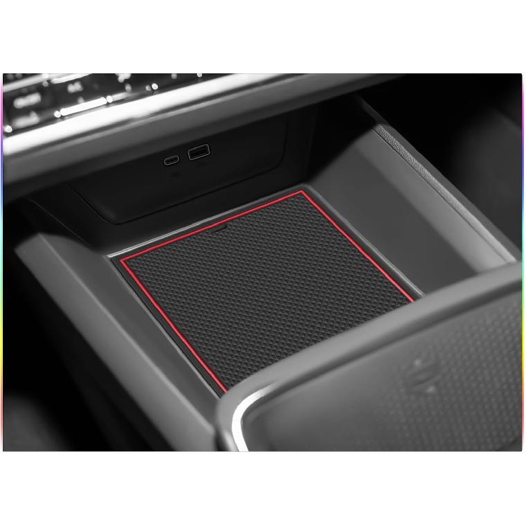 SKTU Door Slot Mat for 2025 2026 Chevrolet Equinox Door Groove Gate Pad 17Pcs Fit 2025 2026 Chevy Equinox Accessories Door Compartment Cup Center