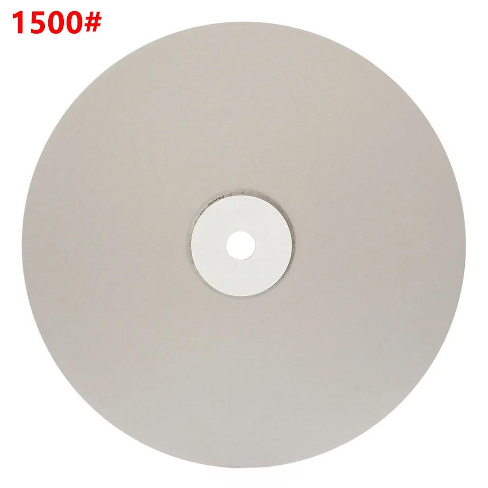 8Inch 111mm emery Coated Lapping Disc Grit 61-1111 1/1in Hole Flat Lap Wheel Abrasive Grinding Disc For Gemstone Jewelry Rock
