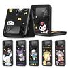 Cinnamoroll Kuromi Case for Samsung Galaxy Z Flip4 Flip3 5G PC Hard Cell Phone Shell Z Flip 4 3 Black Coque Zflip4 Zflip3 Cover