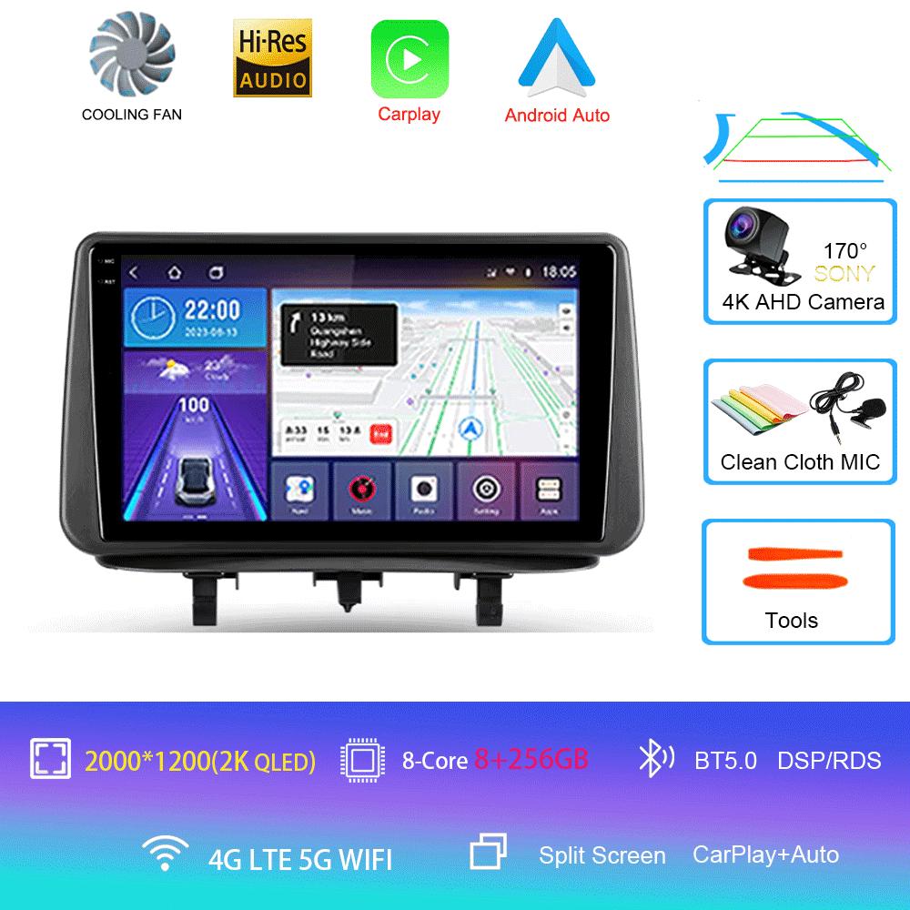 Radio auto Android 14 pentru Opel Meriva B 2009-2014 2K QLED Android Multimedia Video Player BT AI Voice CarPlay 4G Stereo Unit headunit
