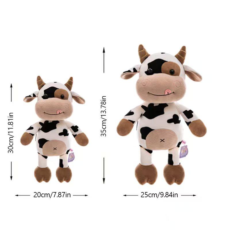 Cute Plush Toy Of A Calf And Cow Adorable Habi Calf Doll Cute Cow Plushie The First Choice For Children'S Birthday Gifts