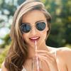 Polarized Minimalist Metal Round Sun Glasses Women Men Simple Fashion Luxury Sunglasses Outdoor Driving Female Male Eyeglasses