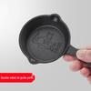 ZISIZ Mini Cast Iron Bird Design Frying Pan Set