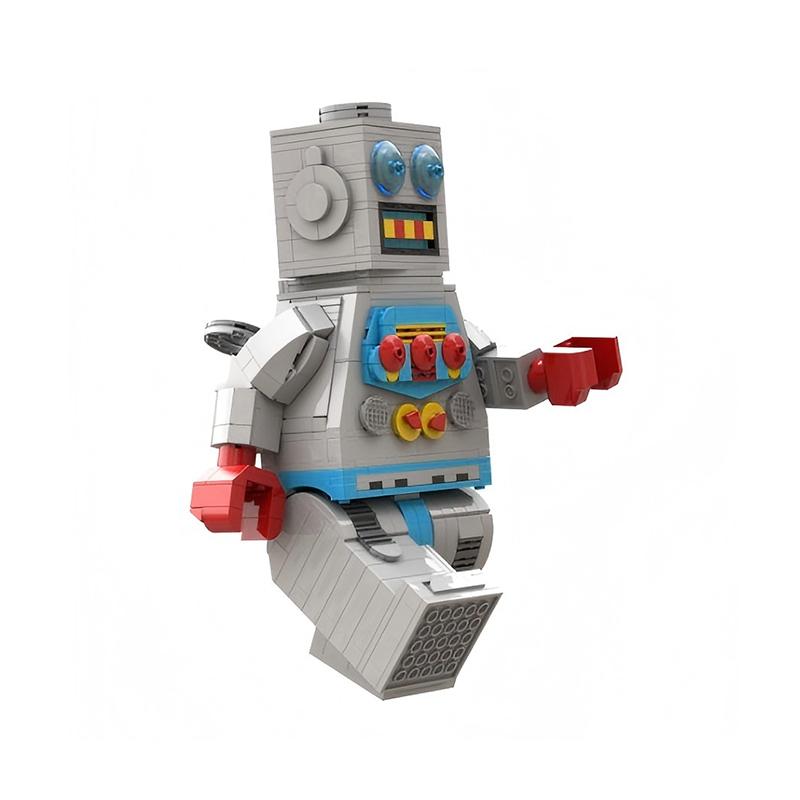 Buildmoc Ideas Clockwork Robot Action Figures MOC Set Building Blocks Kits Toys for Children Kids Gifts Toy 707PCS Bricks
