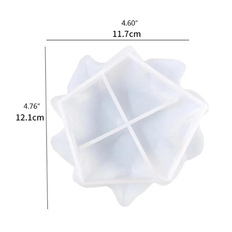 Leaf Plate Epoxy Resin Mold Fruit Candy Nut Storage Dish Silicone Mould DIY Crafts Jewelry Organizer Trinket Holder Mold