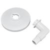 Skimmer Vacuum Plate with 90  Degrees  Elbow Plastic Pool Vacuum Plate Replacement for Hayward