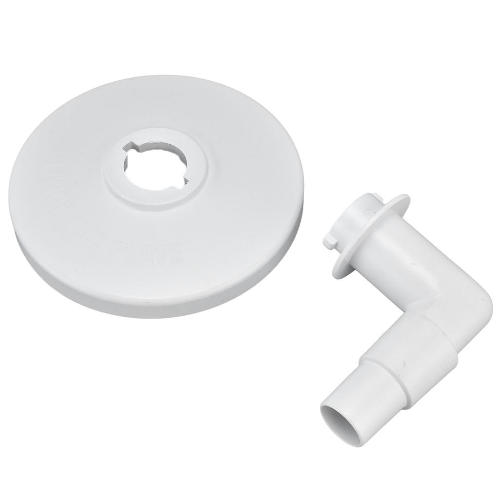 Skimmer Vacuum Plate with 90  Degrees  Elbow Plastic Pool Vacuum Plate Replacement for Hayward