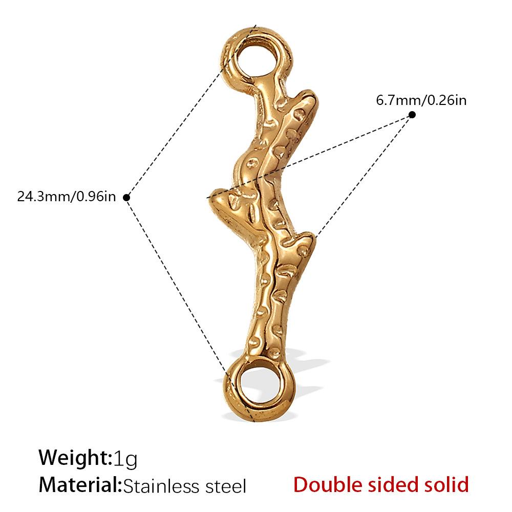 European and American stainless steel DIY pendant accessories plated 18K gold pendant palm hexagram shape pendant jewelry women