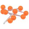 5/10pcs Bright Ball Tongue Piercing Through Soft Acrylic Tongue Ring Jewelry Lip Piercing