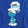 The Smurfs Unisex Adult Think Blue T-Shirt