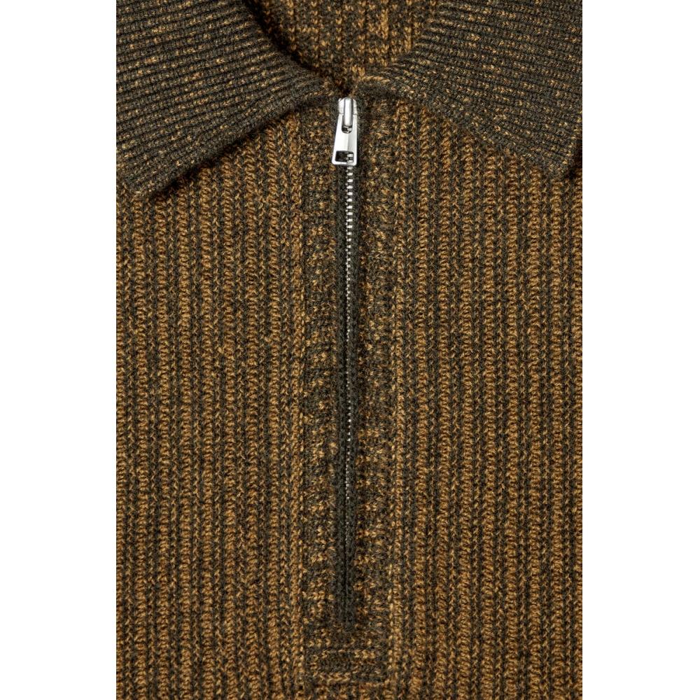 COS Japan Collared Merino Wool Half Zip Sweater