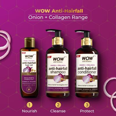 WOW Skin Science Ultimate Onion Oil Hair Care Kit pro kontrolu vypadávání vlasů