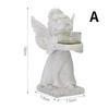 Pryskyřice Andělský svícen Angel Collection Figurka Anděl Socha Svícen na čajovou svíčku Dárky Stolní ozdoby na stojánek na čajovou svíčku