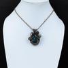Unique Labradorite Gemstone Jewelry Pure Copper Wire Wrapped Handmade Pendant