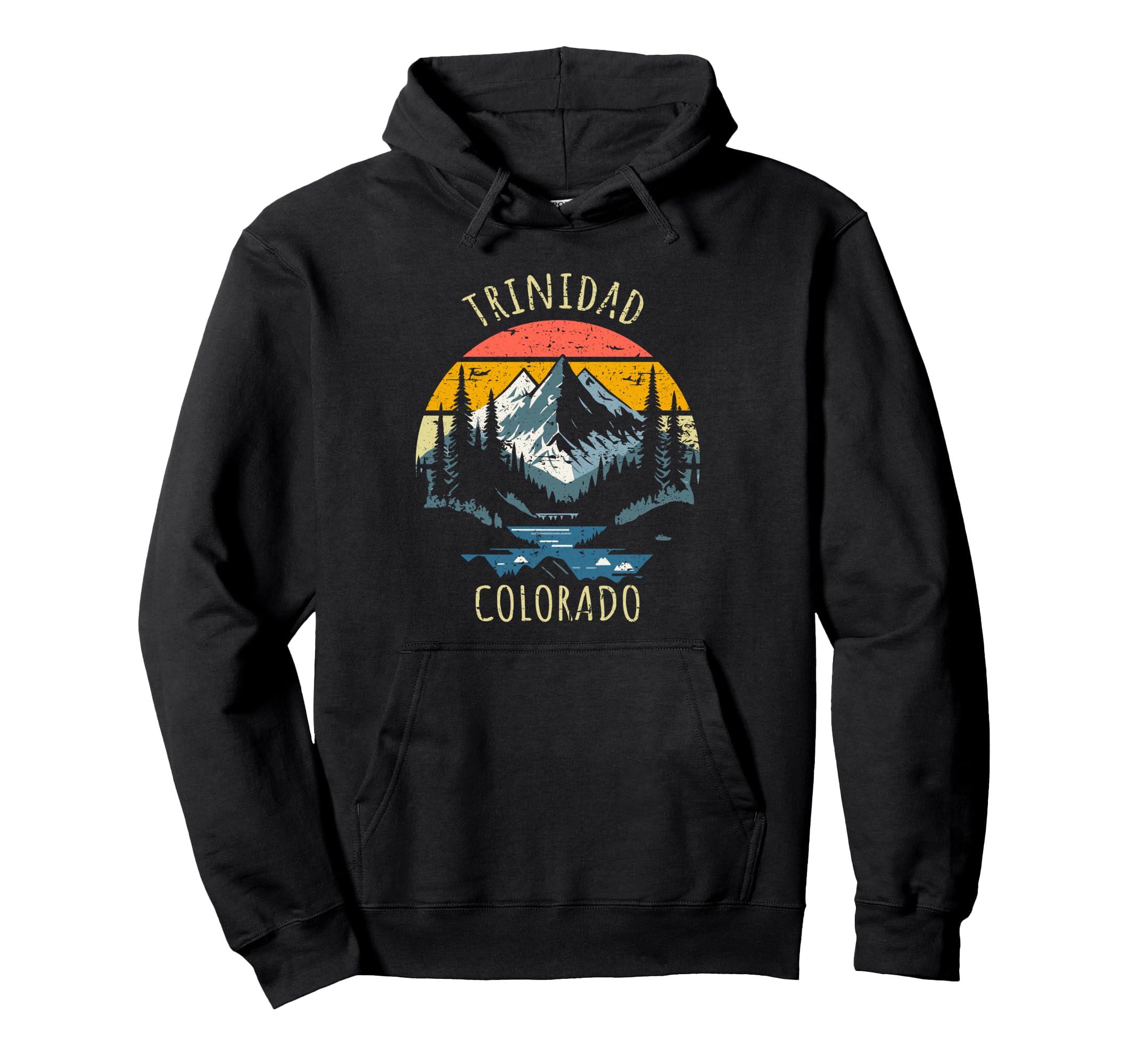 

Trinidad Colorado USA Retro Mountain Vintage Style Design Hoodie