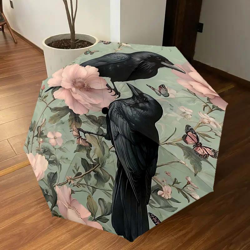 1 Stück Krähenblumen-Schirm - 8 Speichen verstärkt, Automatisches Öffnen, Leicht & Langlebig, Modeaccessoire für Draußen - D381