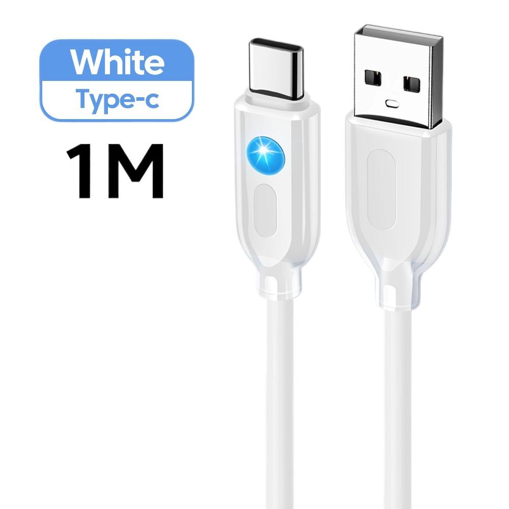 High Quality Universal 120W Type C Cable with LED Light Quick Charge Charging Cable 1M USB C Data Line
