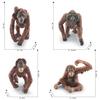 Lifelike Pvc Orangutan Model Collection With Detailed Features For Unique Desk Decor
