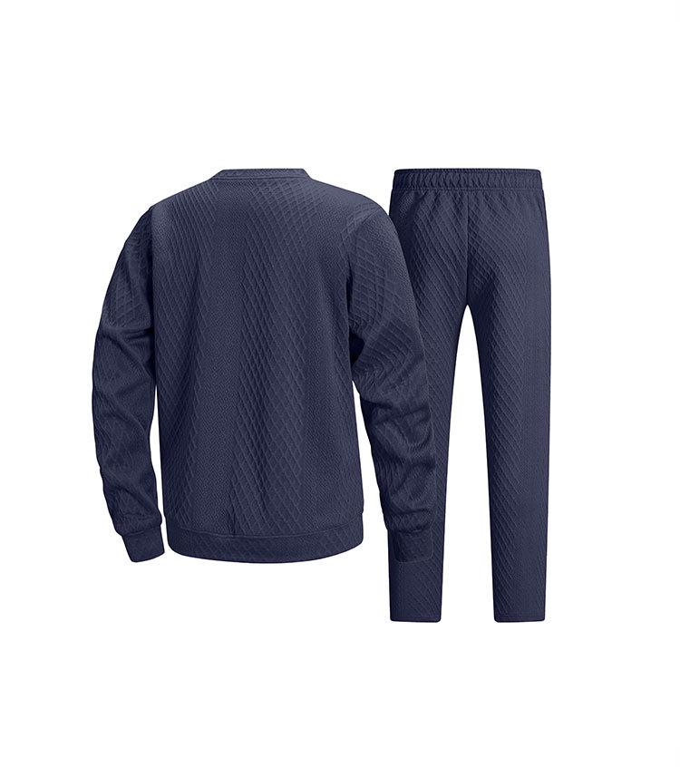 Men's Casual European-Style Elastic Suit Set - Spring/Autumn