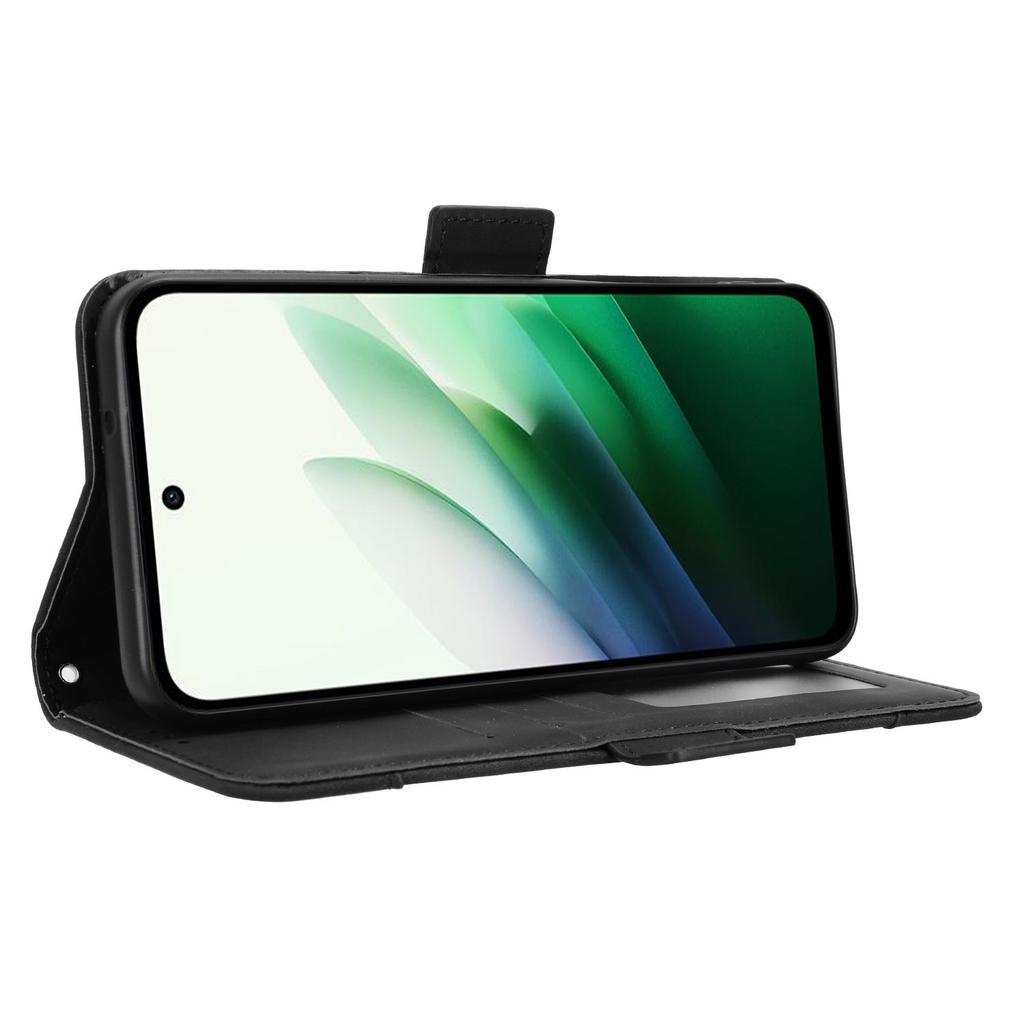 Para Xiaomi Redmi 15 4G (EE.UU.) (171 mm) Funda de cuero tipo billetera para teléfono con múltiples ranuras para tarjetas