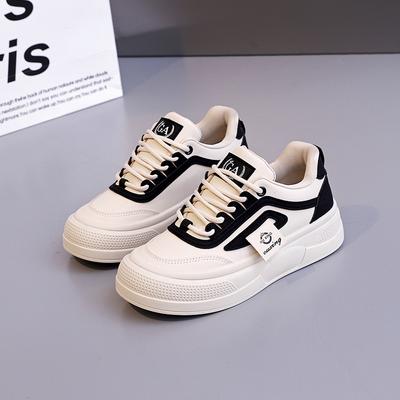 Spring Student Versatile Little White Board Shoes Women's Fashion Retro Casual Single Shoes Flat Bottom Light Sports Shoes