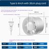 Powerful Silent Bathroom Exhaust Fan for Home Use, Wall-Mounted Toilet and Kitchen Ventilation Fan, Dual-Directional Extractor Fan
