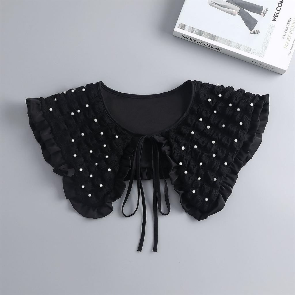 Linbaiway New Lapel Fake Collar Vintage Detachable Shirt Collar for Women Blouse Sweater False Collar Lapel Top Neckwear Ties