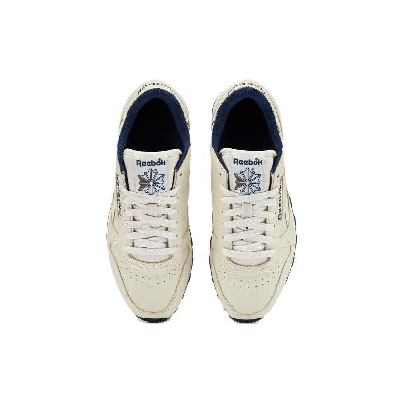 New Reebok Classic Leather Vintage 'Beige Navy' 100033724
