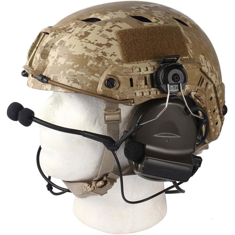 Pair Tactical Military Headset Helmet Adapter Left & Right Side ARC Rail Adapter