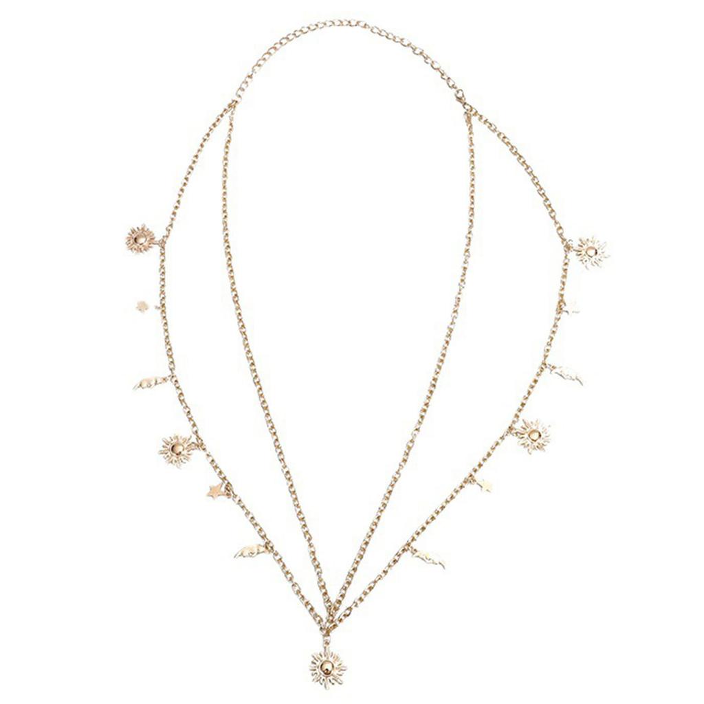 Waist Chain Hot Pants Multilayered Chain Sexy Metallic Star for Party/Club for Banquet Costume Jewelry Waist Belt