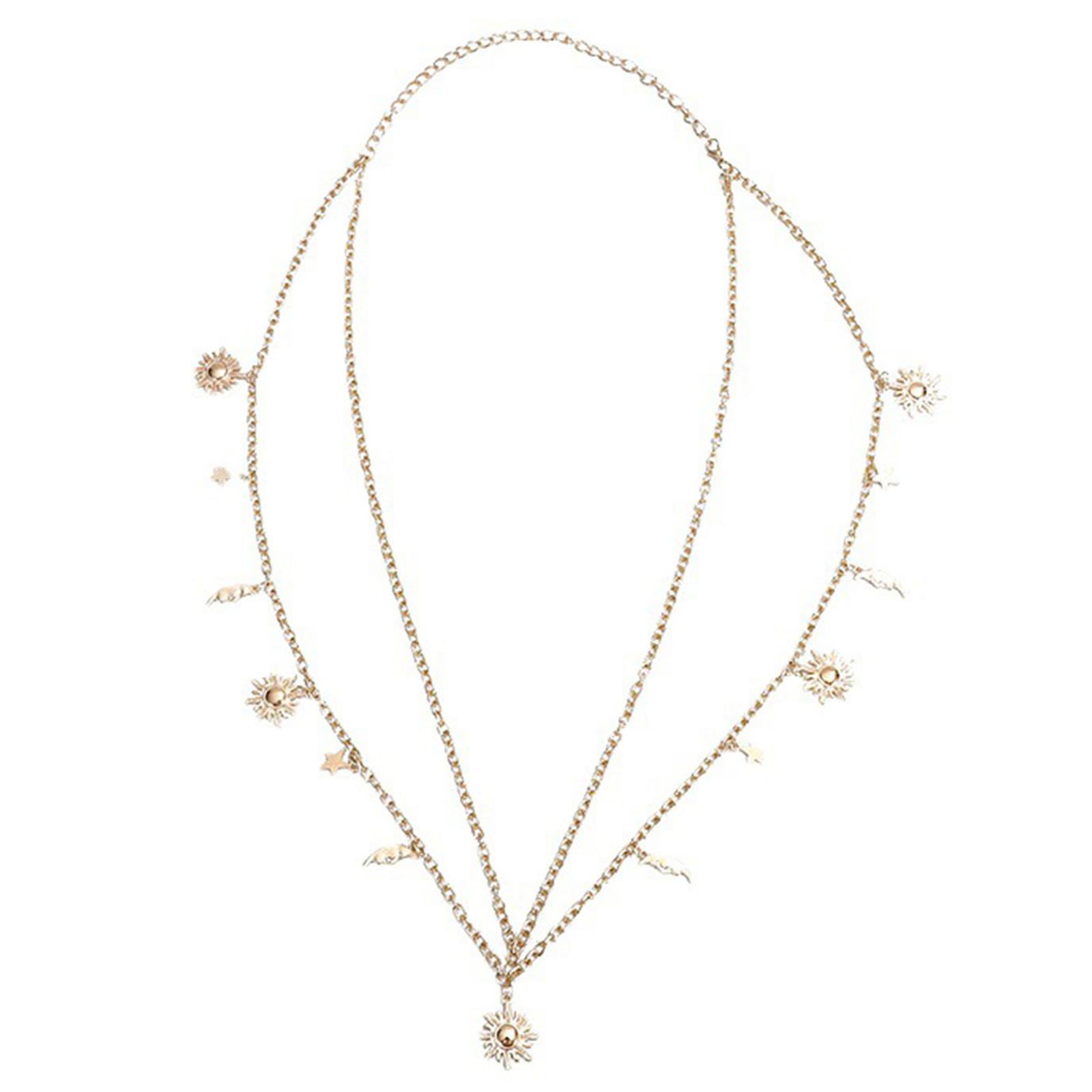 

Waist Chain Hot Pants Multilayered Chain Sexy Metallic Star for Party/Club for Banquet Costume Jewelry Waist Belt золотой