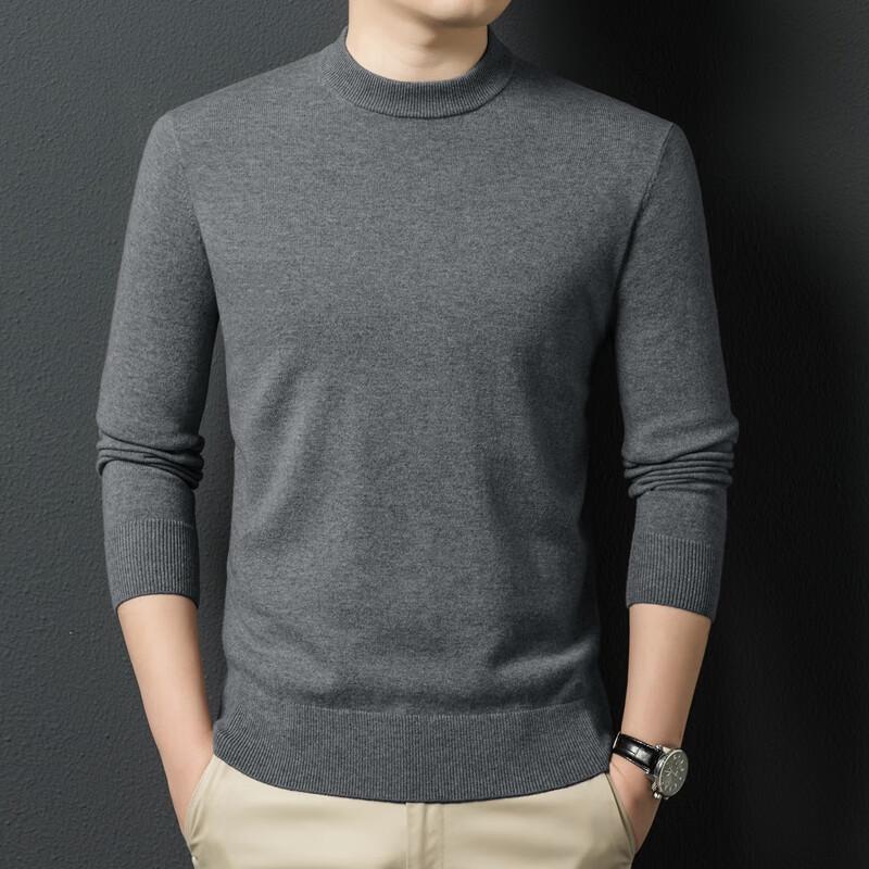 Men's Business Casual Wool Cashmere Blend Pullover Sweater