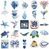 10/30/50PCS Cute Cartoon INS Blue Ocean Graffiti Stickers Aesthetic Art DIY Laptop Luggage Phone Case Vintage Decal Sticker Pack