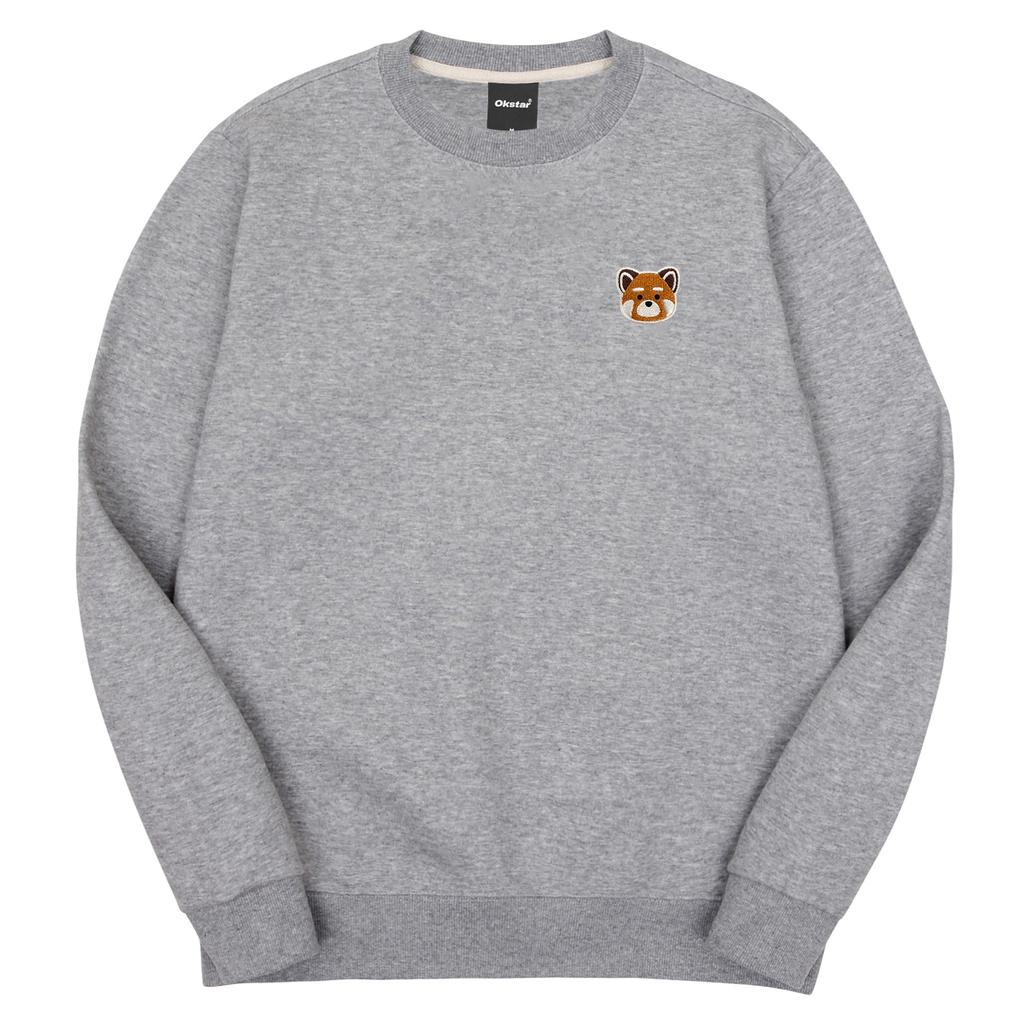 OKSTAR Red Panda Embroidered Double-Sided Sweatshirt (Type C)