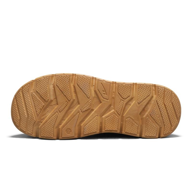 Warrior Pile Cotone Spesso Casual Tendenza Pendolarismo Quotidiano Semplice Versatile Stivali da Neve Stivali Uomo Blu Scuro Giallo Terra WBN(JS)-328601
