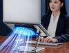 Adjustable Turbo Cooling Laptop Stand: Suspended Carbon Steel Base for Heightened Cooling