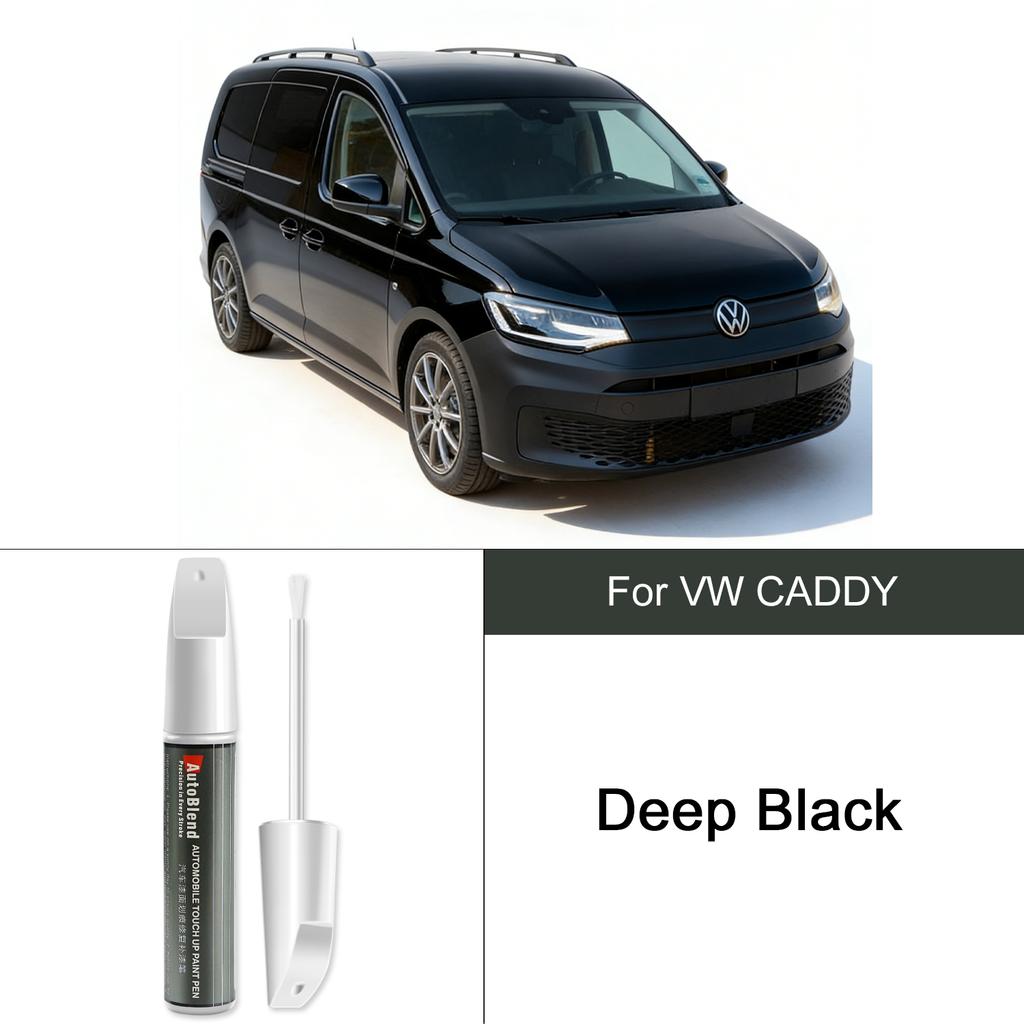 Für VW CADDY Kratzerentferner und Lackreparaturstift Fabrikprozess Farbabstimmung Autolackreparaturwerkzeug Candy White Tiefschwarz